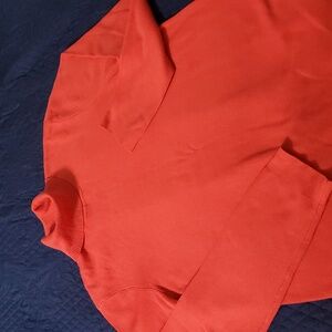 Chico's Women's Longsleeve Vibrant Orange Turtleneck Sweater 3